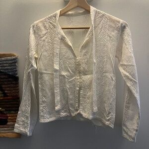 Vintage - white handmade Victorian style top